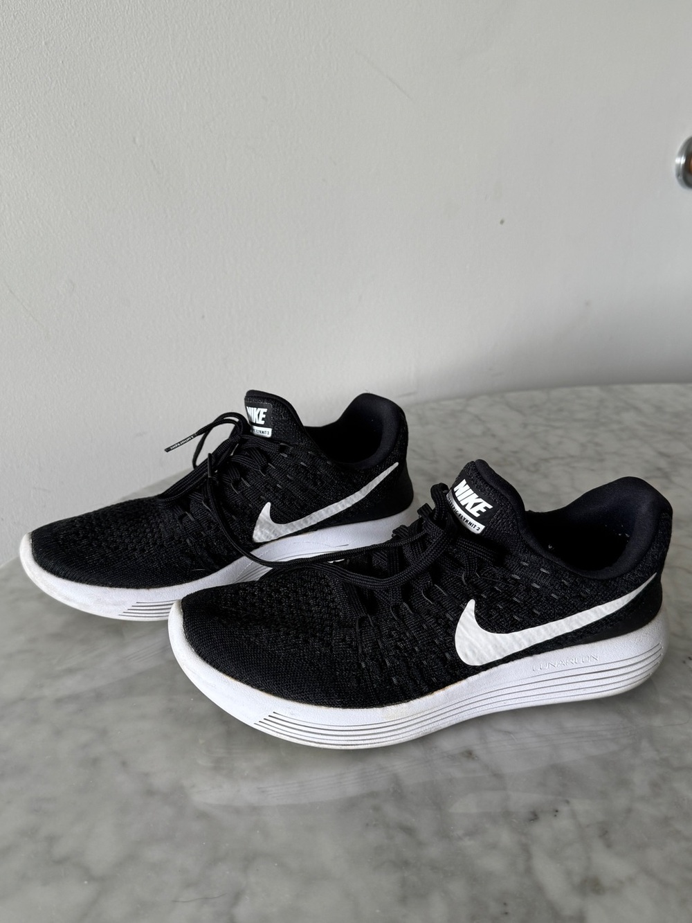 Nike Black and White Women's Running Shoes